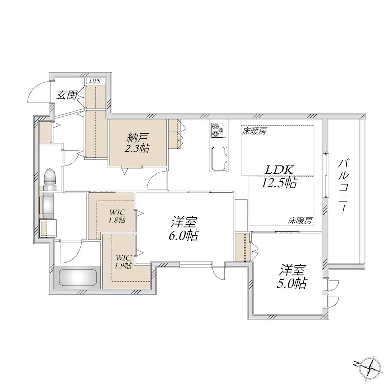 （仮称）蕨市中央２丁目メゾン 間取り