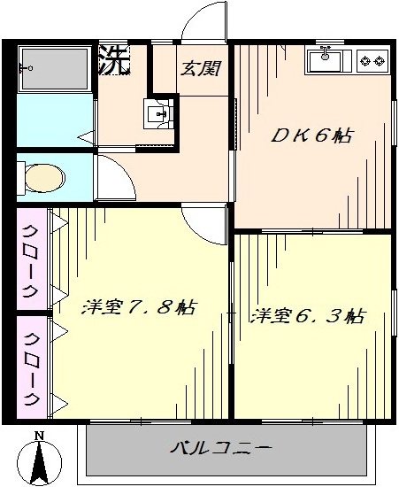 ツインライブ岸町１ 間取り