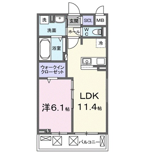 リオラ　Ⅰ 間取り