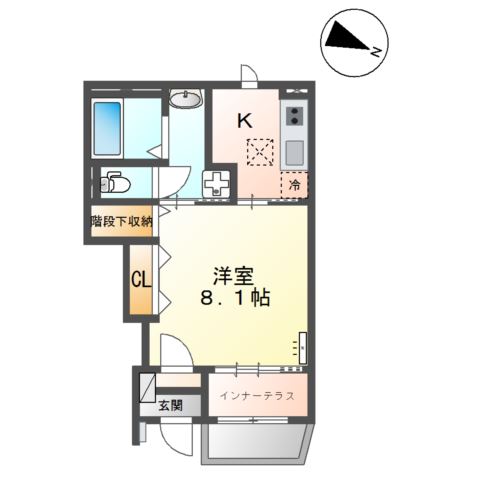 北区今羽町アパート新築工事 間取り