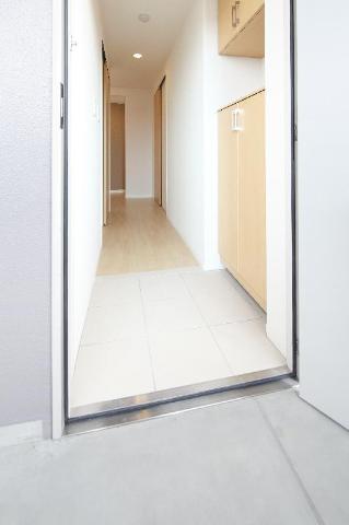 北区今羽町アパート新築工事 玄関
