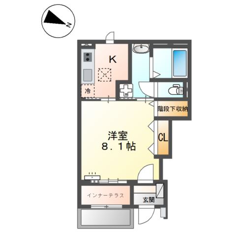 北区今羽町アパート新築工事 間取り