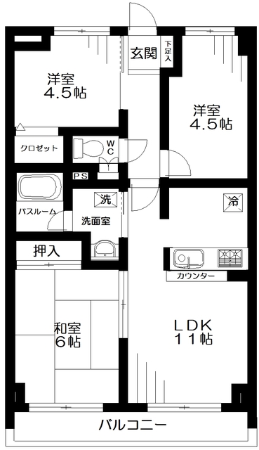 ファーストシティ大宮 間取り