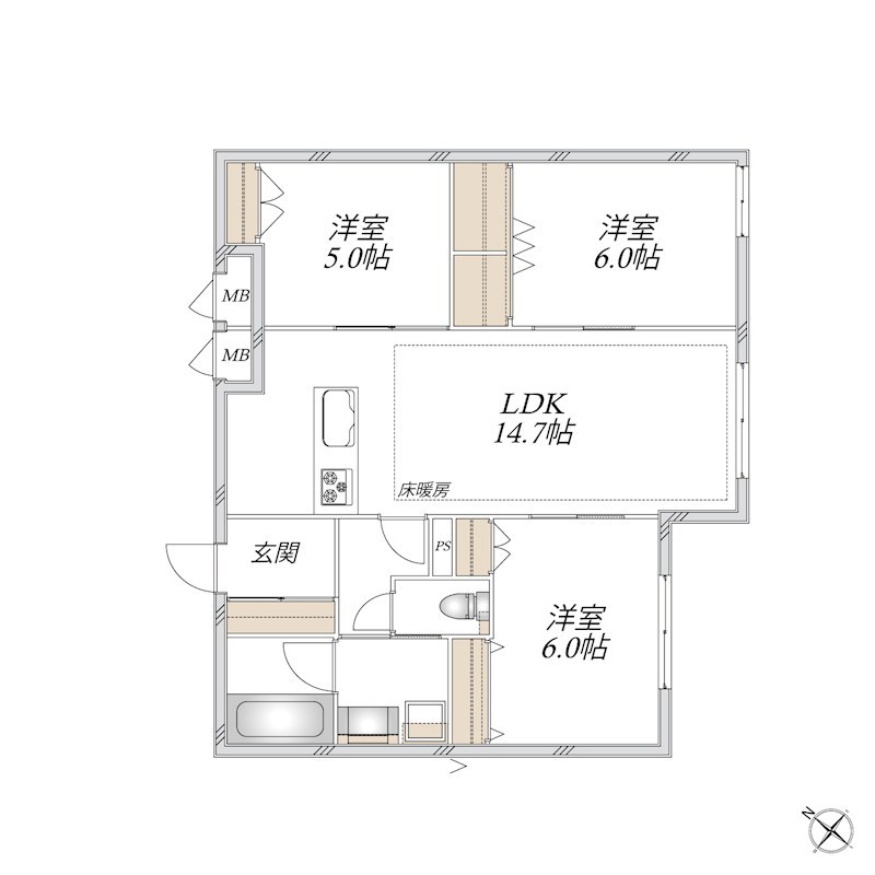 領家プライムコートⅡ 間取り