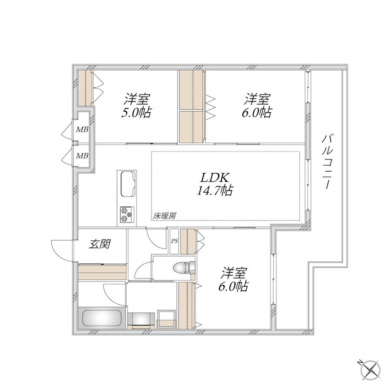 領家プライムコートⅡ 間取り