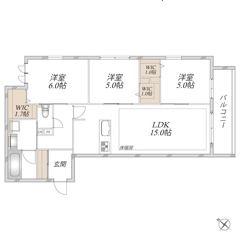 領家プライムコートⅡ 間取り