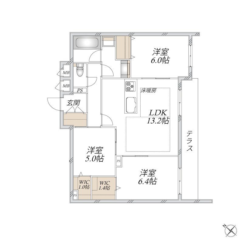 領家プライムコートⅠ 間取り