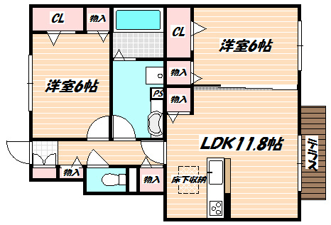 千葉県船橋市上山町１丁目 間取り