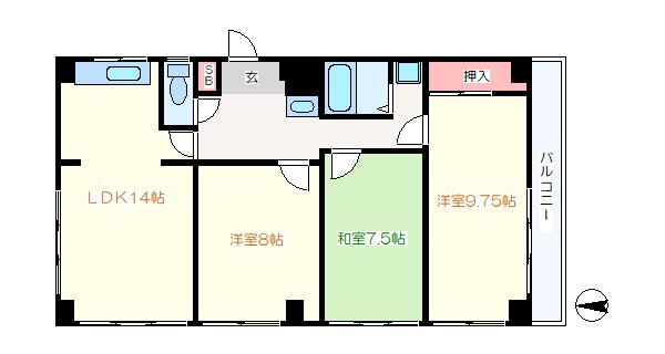 第２むさしマンション 間取り