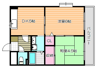 ハイコーポ中島 間取り図