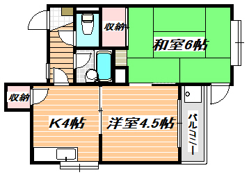 クレール五番館 間取り図