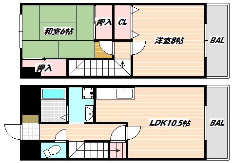 千葉県船橋市本中山５丁目 間取り