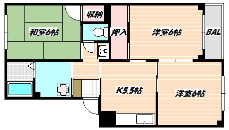 メゾン吉岡 間取り図