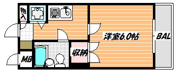 ローズガーデンＡ47番館 間取り図