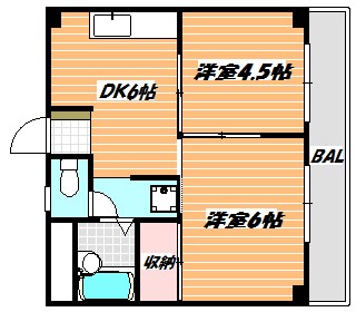 ワタキビル第5 間取り図