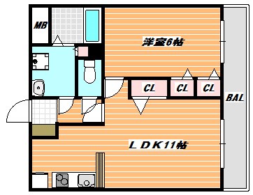 シティライフＦ 間取り図