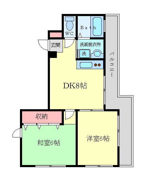 神奈川県川崎市川崎区旭町２丁目 間取り