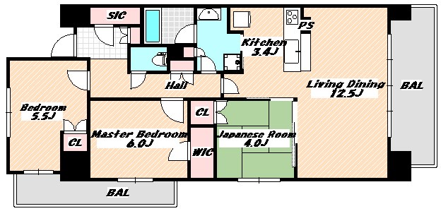 ロイヤルパークス船橋 間取り図