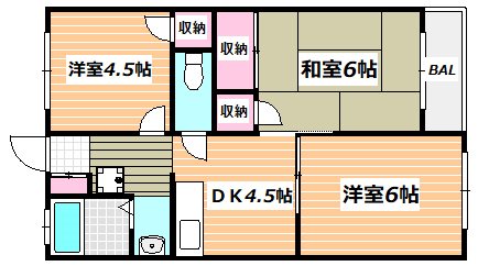 永井コーポラス  間取り