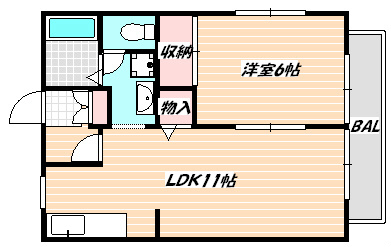サンゴハイツⅢ 間取り図