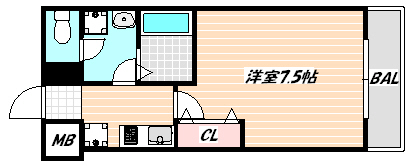 ニューアローズＭⅢ 間取り図