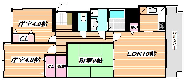 サンシティ南行徳Ⅲ 間取り図