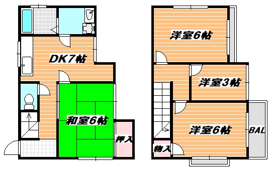 香取戸建 間取り図