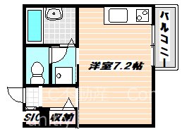 セゾンド・フジⅡ 間取り図