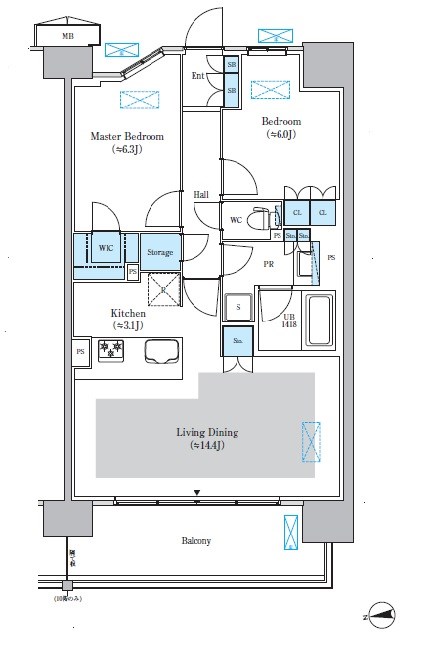 ロイヤルパークス船橋 間取り図