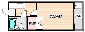 105号室 間取り