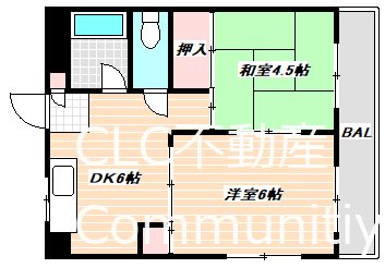 マンション吉岡第3 間取り図