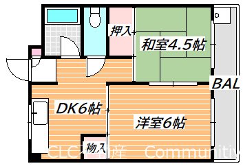 マンション吉岡第3 間取り