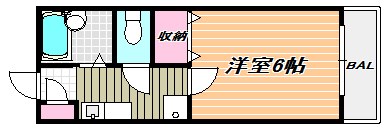 サウスコートⅠ 間取り図