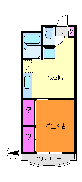 池田ハイツ 303号室 間取り