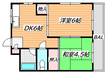 マンション吉岡第3 間取り