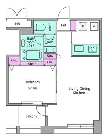 レジディア横濱馬車道 間取り