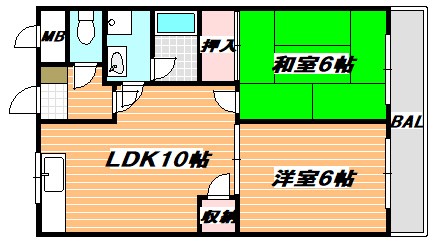 アブニールサクマ 間取り図