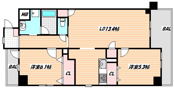 イーグルライズ舞浜 間取り図