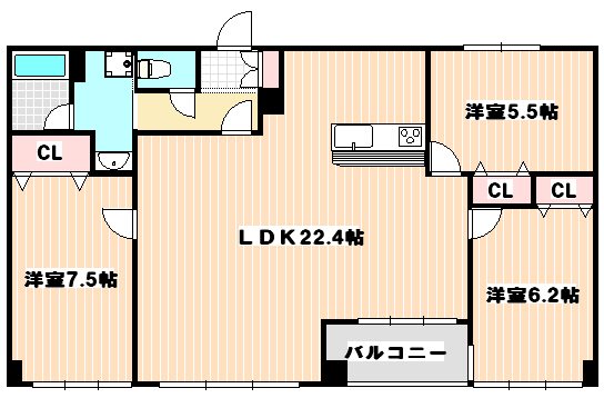 プロスペリテ 間取り図