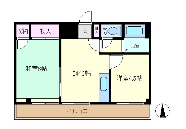 コーポしなの 間取り