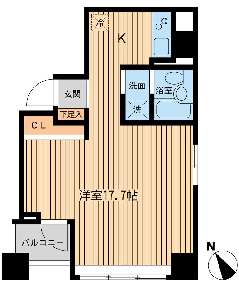 メゾン・デュ・オーラ　山下町 606号室 間取り