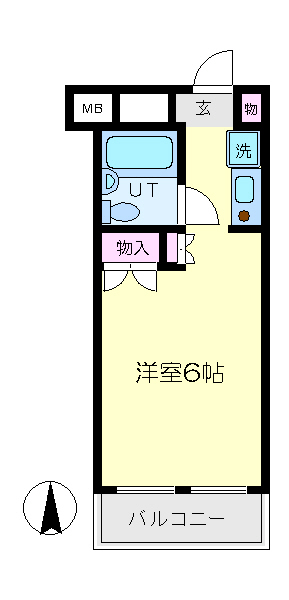 スカイコート生麦第2 間取り