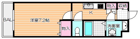 LANDS堀江 間取り図