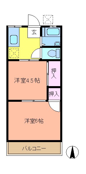 大友ハイツ 間取り