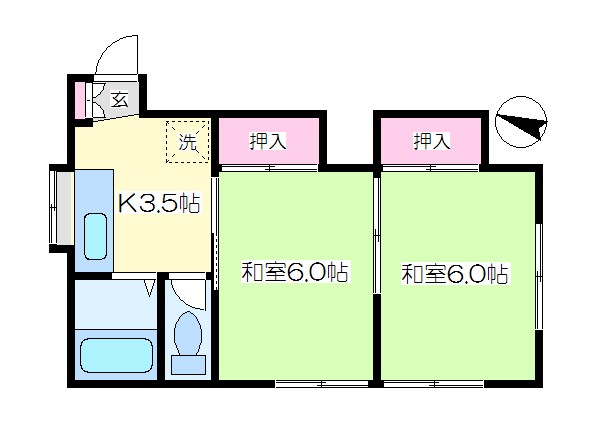 コーポ金平 間取り
