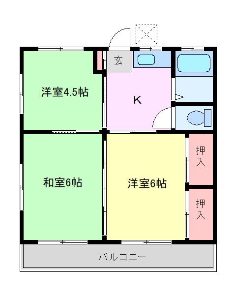 ハイツ博寿 間取り