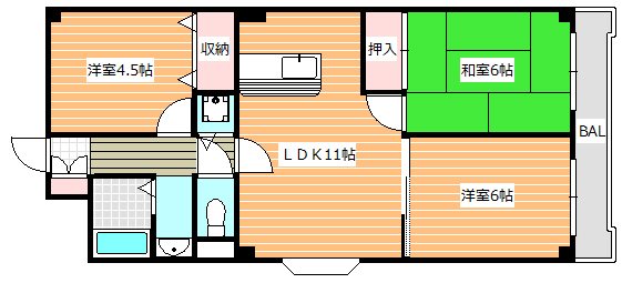 コートＭ3 間取り図