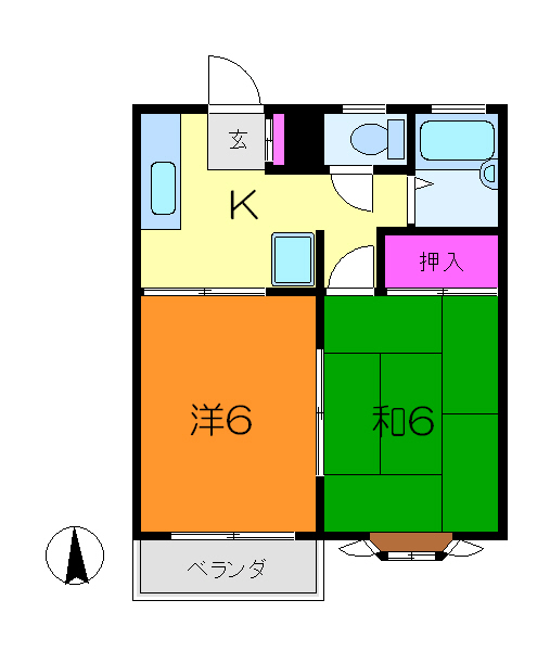 ハイツ五十嵐 間取り