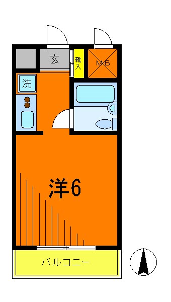 ライオンズマンション川崎境町 502号室 間取り
