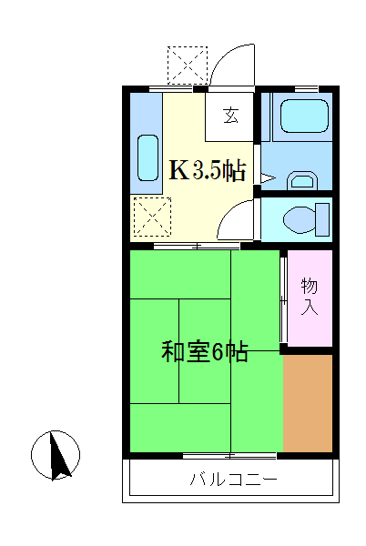 シャルム鹿島田  間取り図